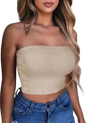 Strapless Crop Top