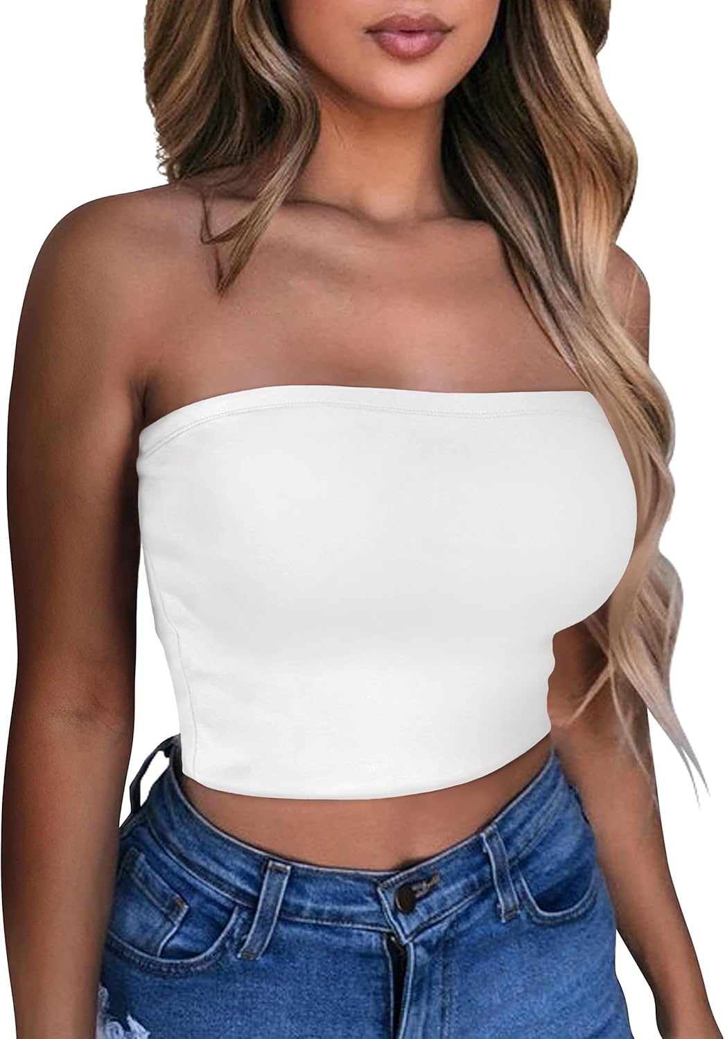 Strapless Crop Top